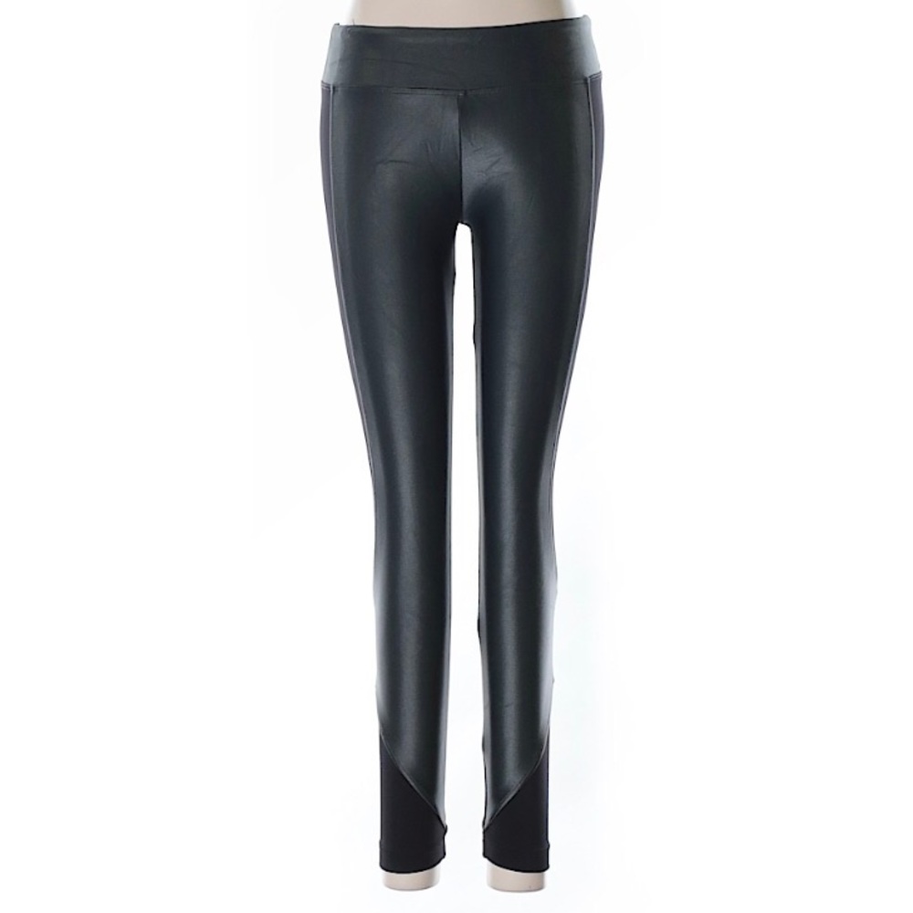 (NWOT) Koral Black/Gray Shiny Leggings